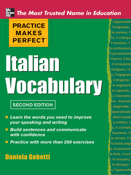 Cover image for Practice Makes Perfect Italian Vocabulary